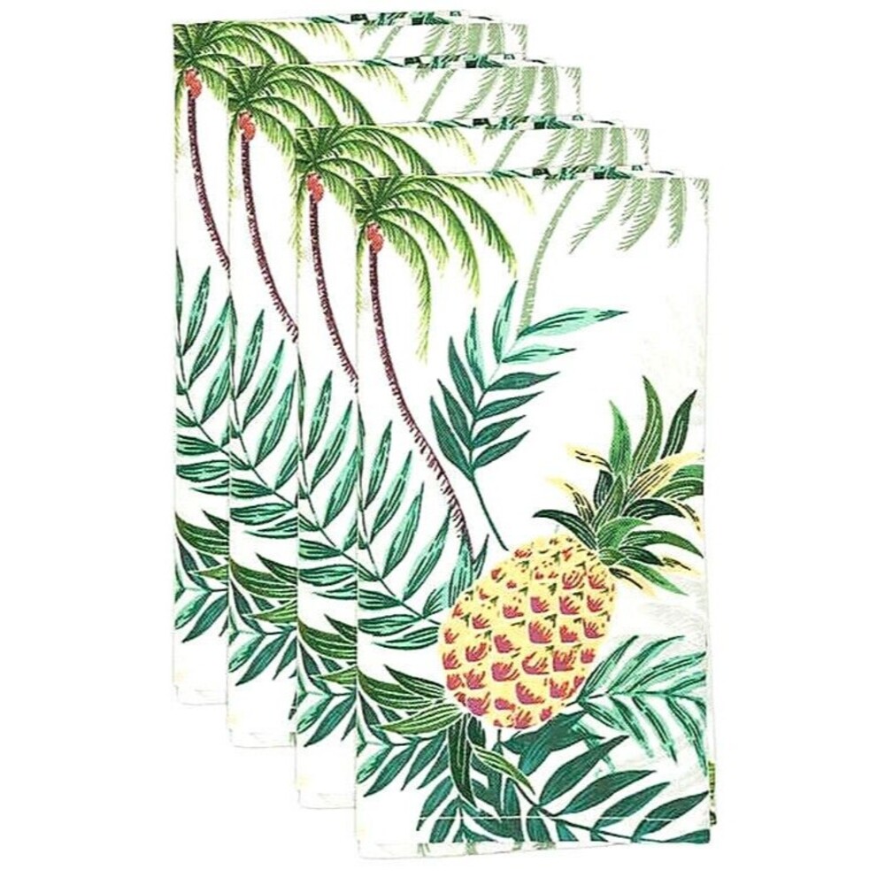 Tommy Bahama Napkins Set of 4 Paraguay Pineapple Beach Summer House Tropical